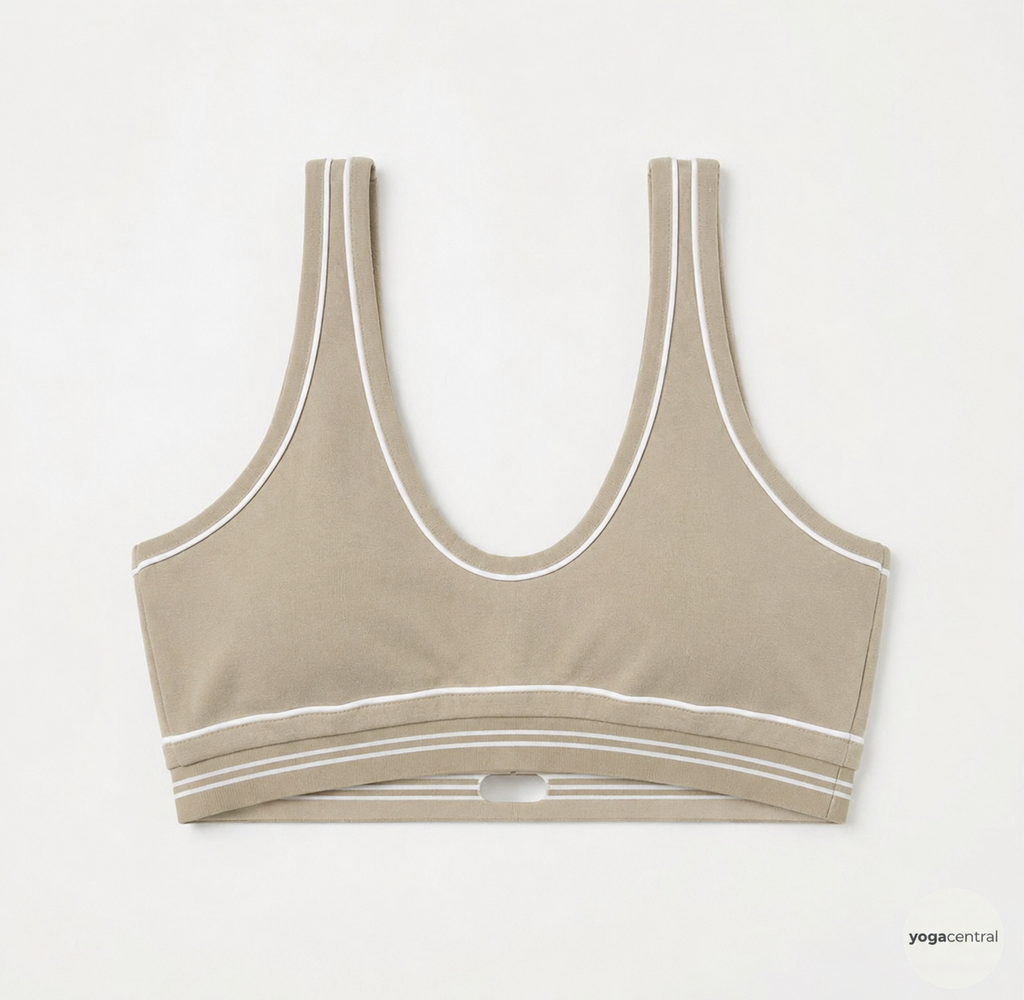 beige heart throb full yoga set