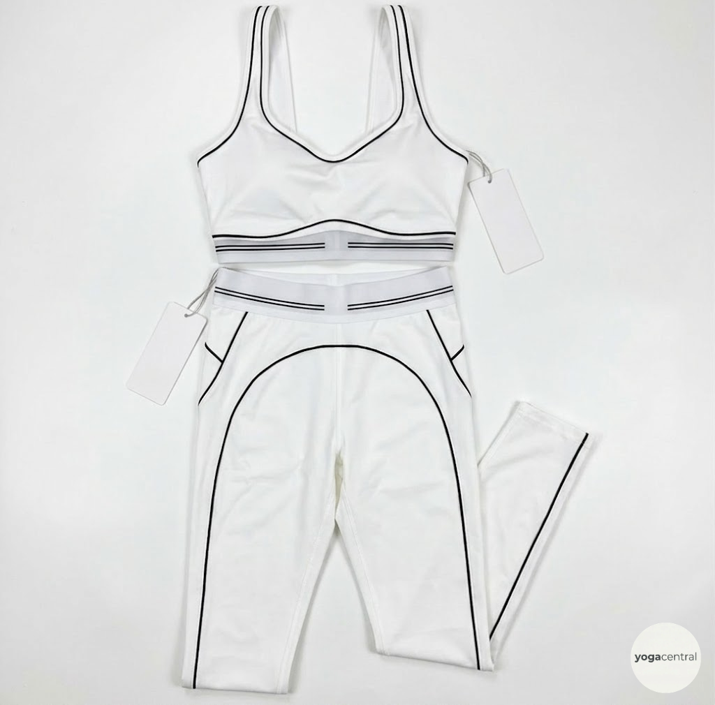 white heart throb full yoga set