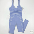 baby blue heart throb full yoga set