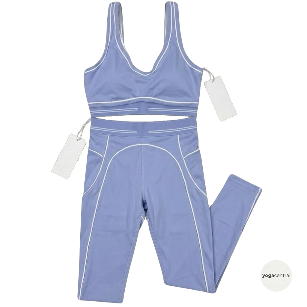 baby blue heart throb full yoga set