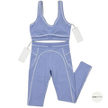 baby blue heart throb full yoga set